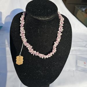 Delicate Pink Floral Necklace